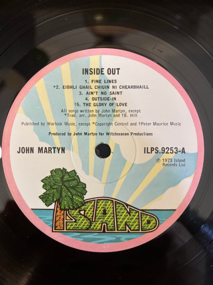 1973 John Martyn Inside Out Vinyl - Good - Think Vintage ltd