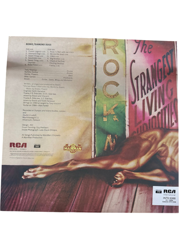1974 Bowie Diamond Dogs Vinyl - NM/Mint - Think Vintage ltd