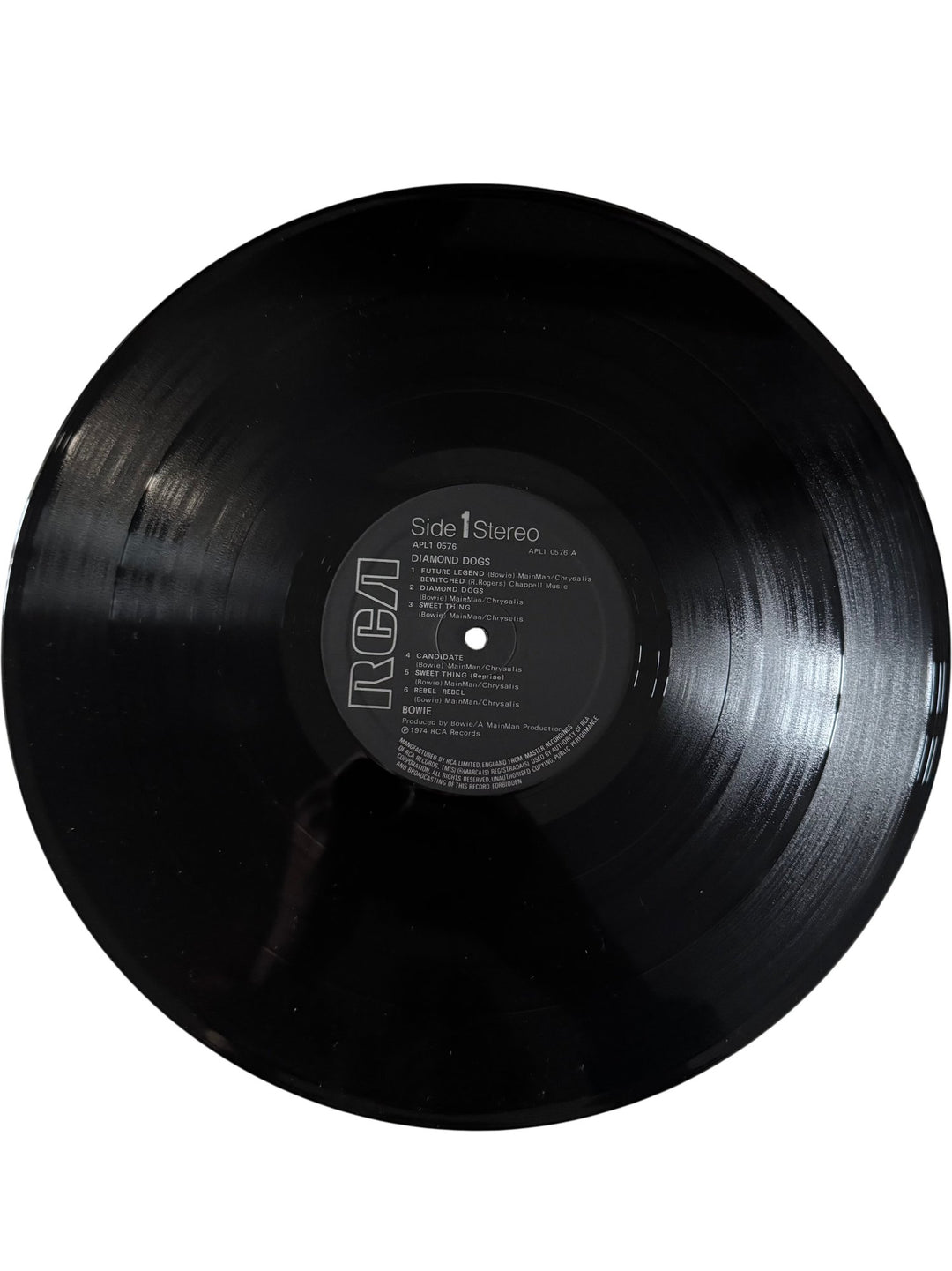 1974 Bowie Diamond Dogs Vinyl - NM/Mint - Think Vintage ltd