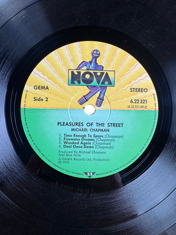 1975 Michael Chapman Pleasures Of The Street Vinyl - Good