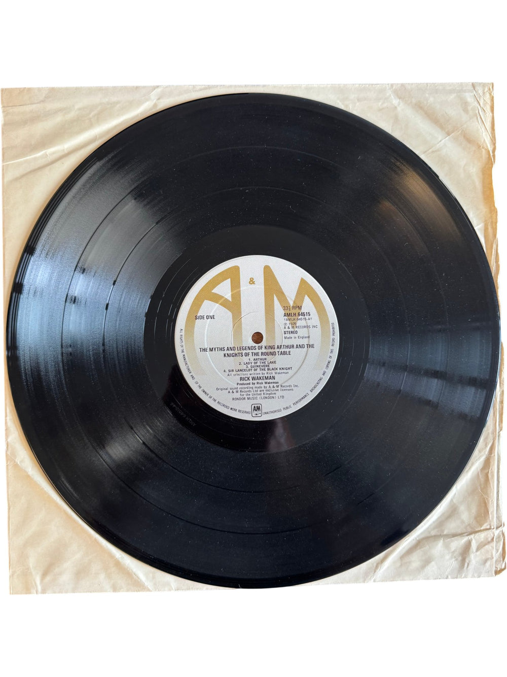1975 Rick Wakeman Vinyl The Myths and Legends of King Arthur - Fair - Think Vintage ltd