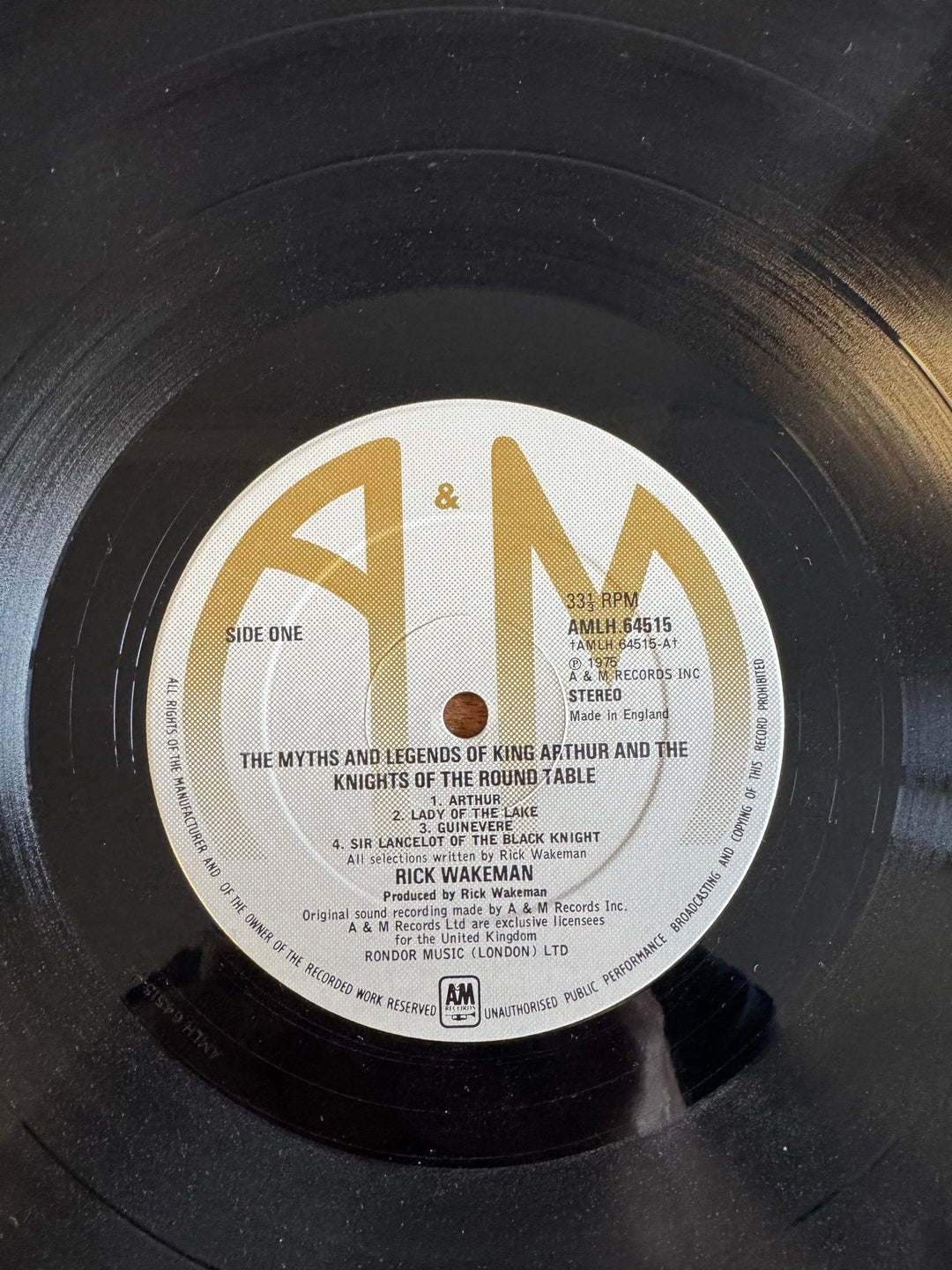 1975 Rick Wakeman Vinyl The Myths and Legends of King Arthur - Fair - Think Vintage ltd