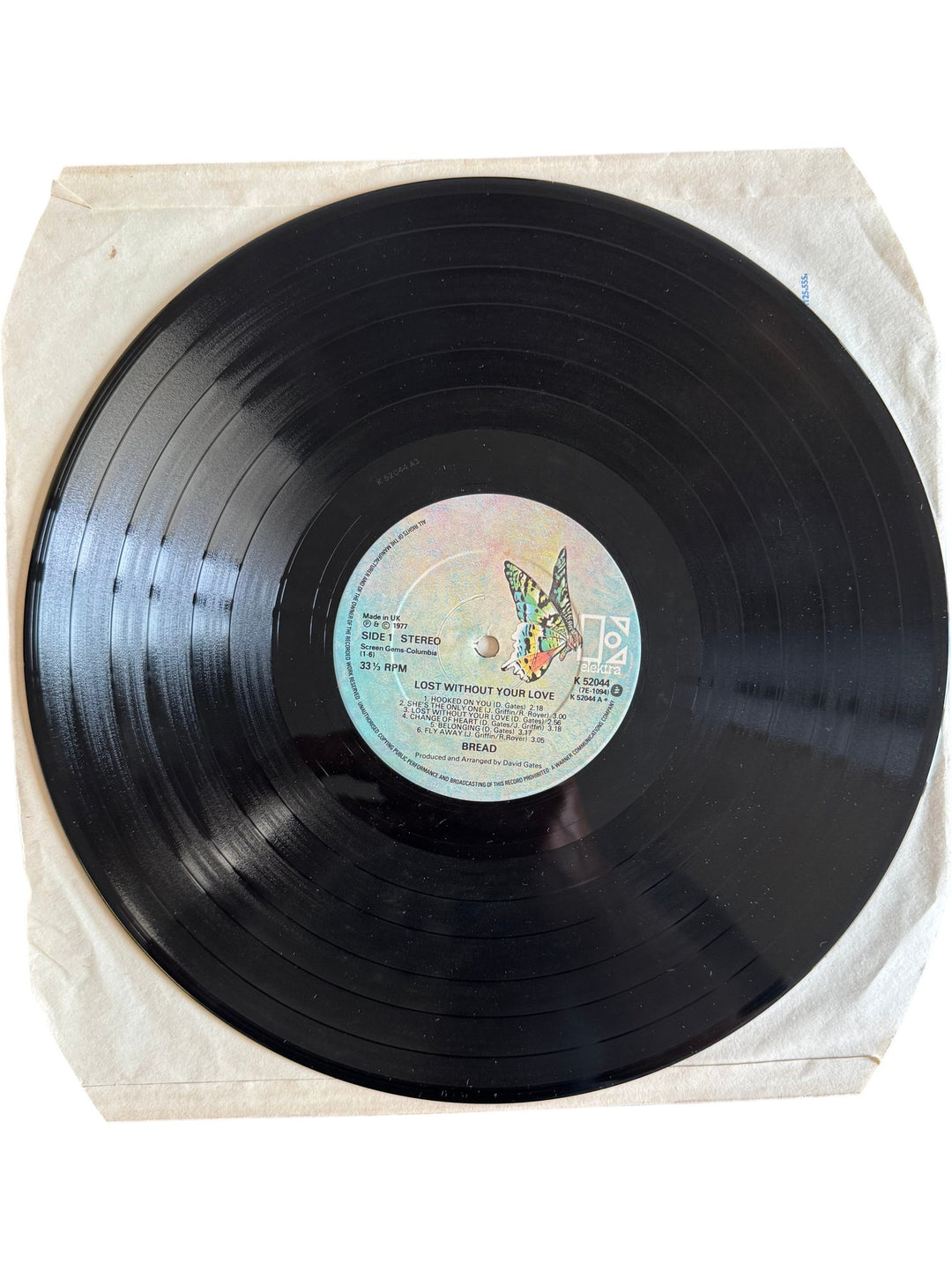1977 Bread Lost Without Your Love Vinyl LP - Good - Think Vintage ltd