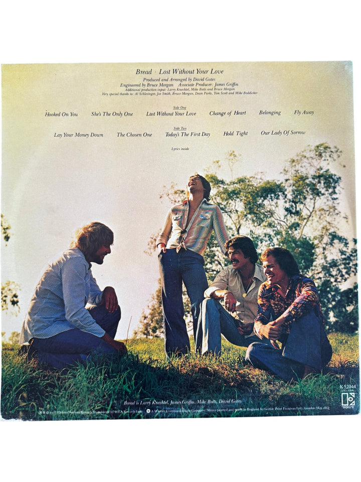 1977 Bread Lost Without Your Love Vinyl LP - Good - Think Vintage ltd