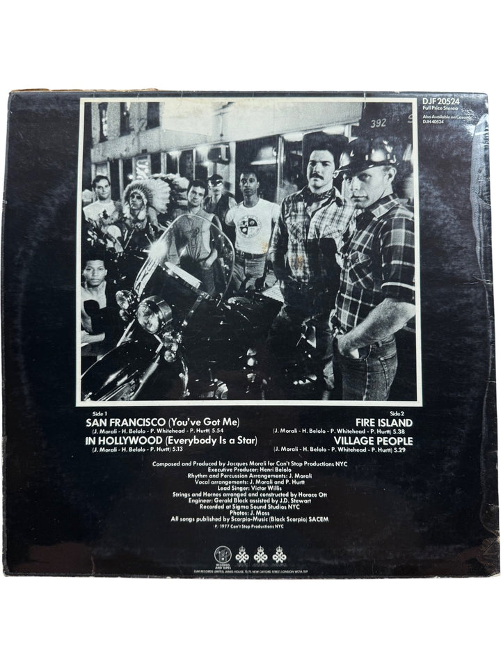 1977 DJM Records Village People Vinyl - Fair