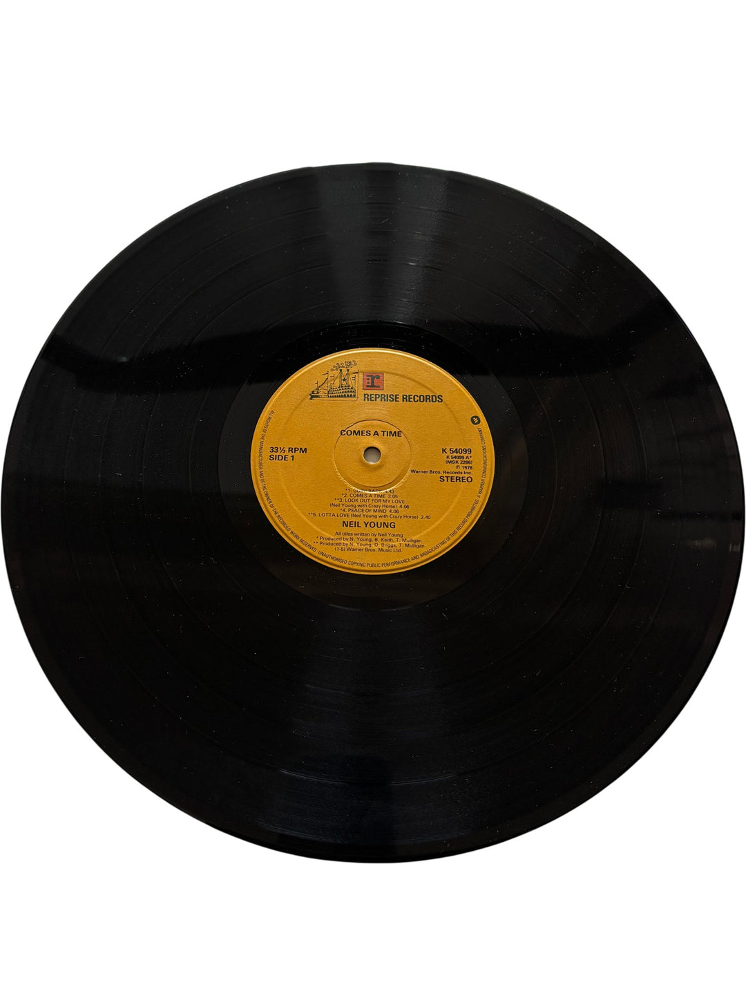1978 Neil Young Comes A Time Vinyl - Good - Think Vintage ltd
