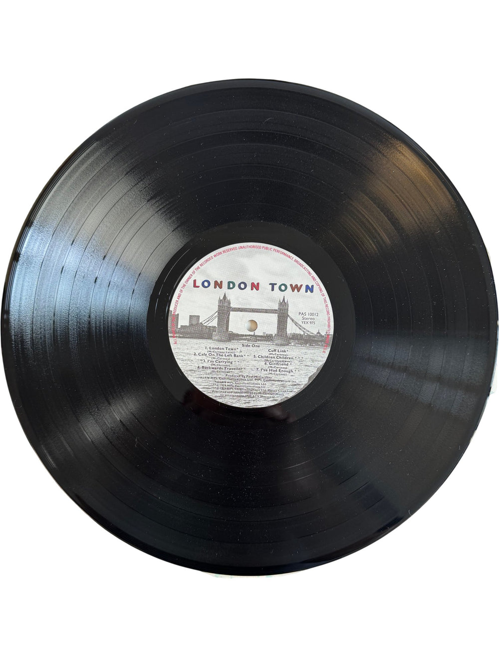 1978 Wings London Town Vinyl LP - Very Good - Think Vintage ltd