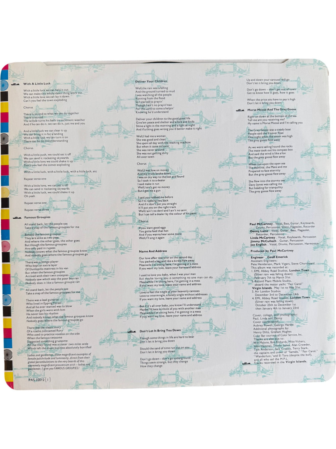 1978 Wings London Town Vinyl LP - Very Good - Think Vintage ltd