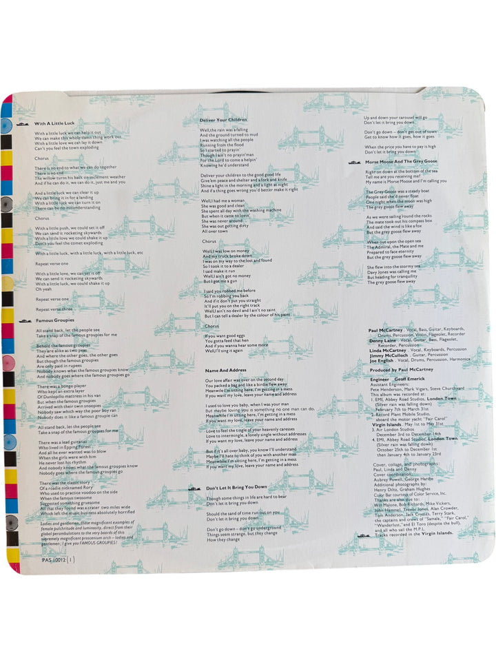 1978 Wings London Town Vinyl LP - Very Good - Think Vintage ltd