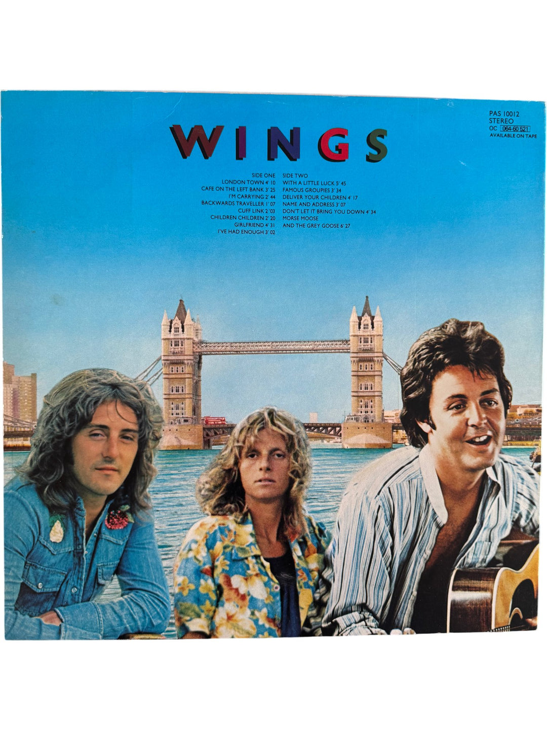 1978 Wings London Town Vinyl LP - Very Good - Think Vintage ltd