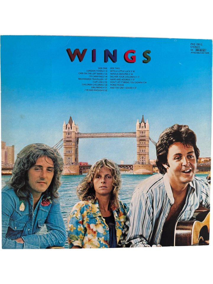 1978 Wings London Town Vinyl LP - Very Good - Think Vintage ltd