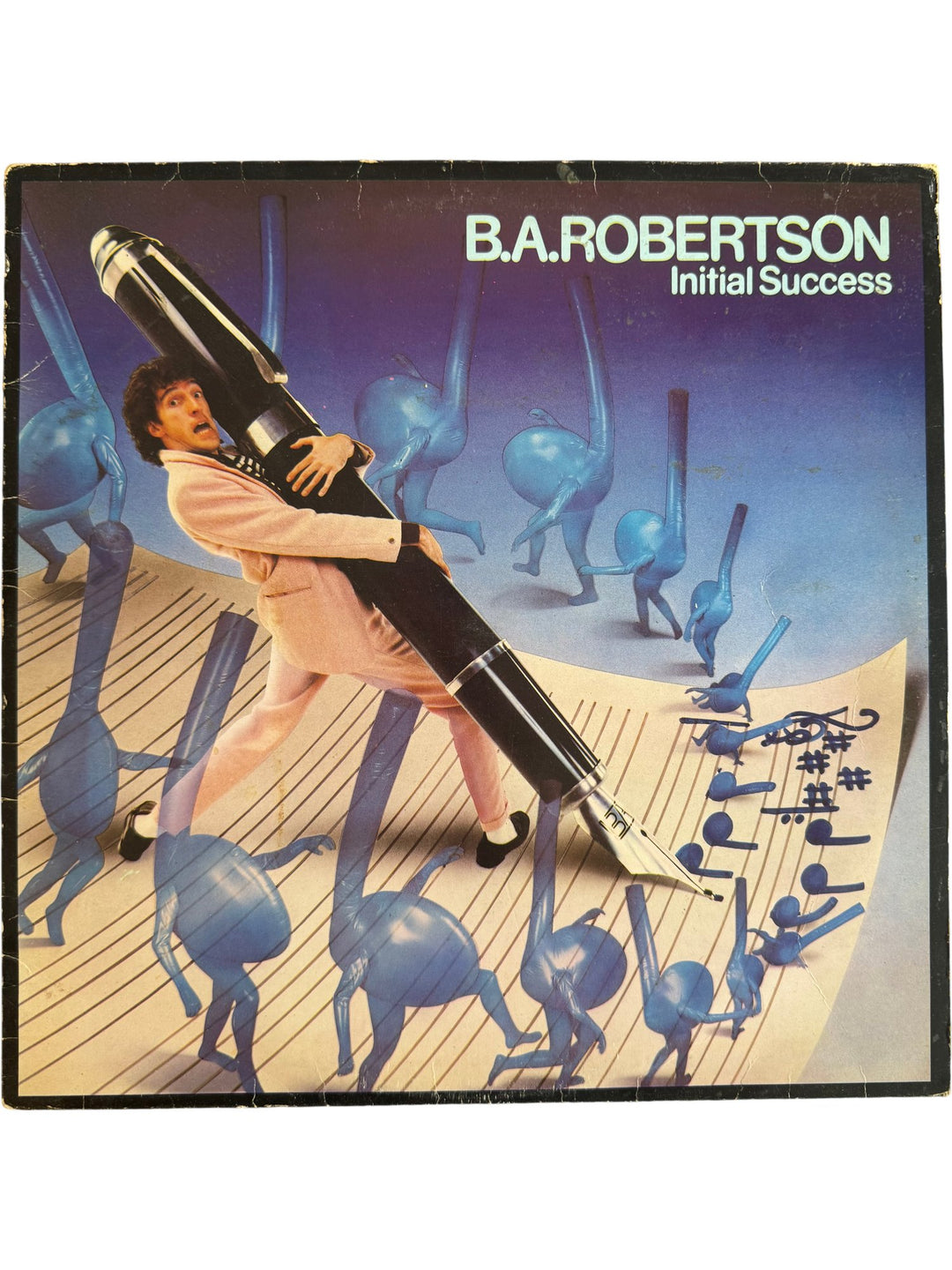 1980 B.A. Robertson Initial Success Vinyl - Fair - Think Vintage ltd