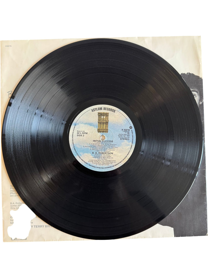 1980 B.A. Robertson Initial Success Vinyl - Fair - Think Vintage ltd