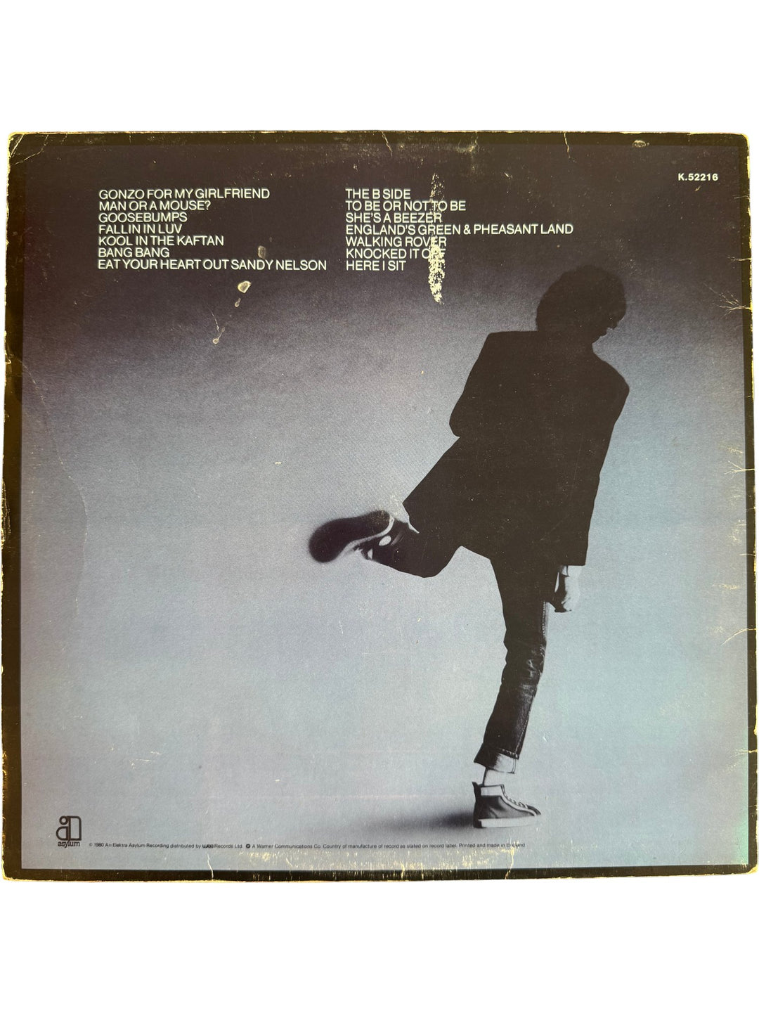 1980 B.A. Robertson Initial Success Vinyl - Fair - Think Vintage ltd