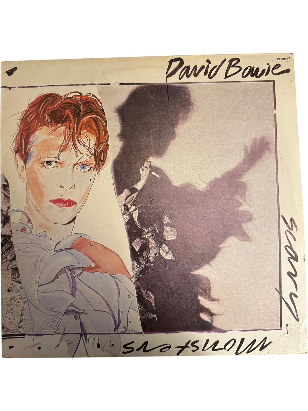 1980 David Bowie Scary Monsters Vinyl - Good - Think Vintage ltd