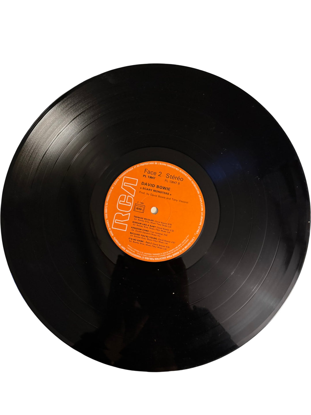 1980 David Bowie Scary Monsters Vinyl - Good - Think Vintage ltd