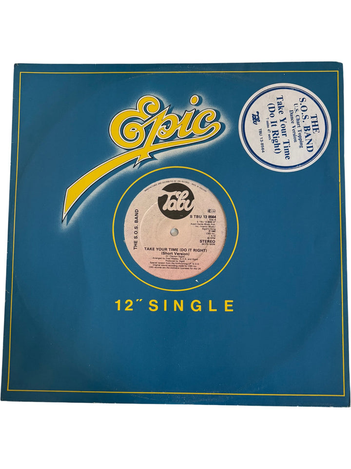 1980 S.O.S. Band 'Take Your Time (Do It Right)' Vinyl - Very Good - Think Vintage ltd