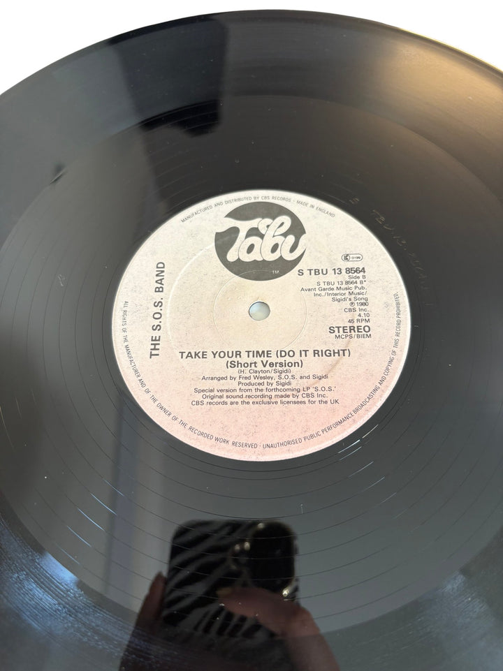 1980 S.O.S. Band 'Take Your Time (Do It Right)' Vinyl - Very Good - Think Vintage ltd