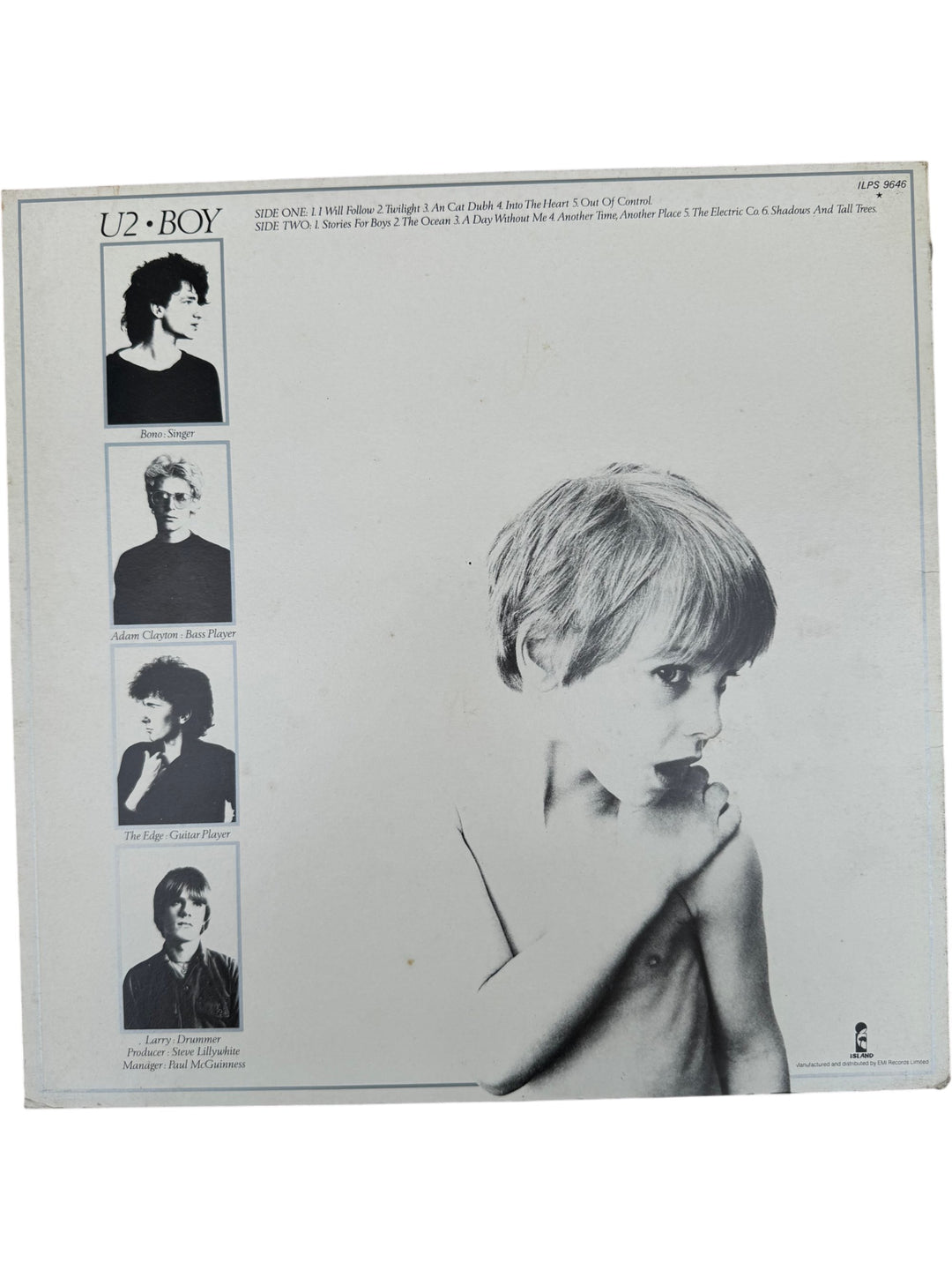 1980 U2 Boy Vinyl Record Album - Think Vintage Online Ltd
