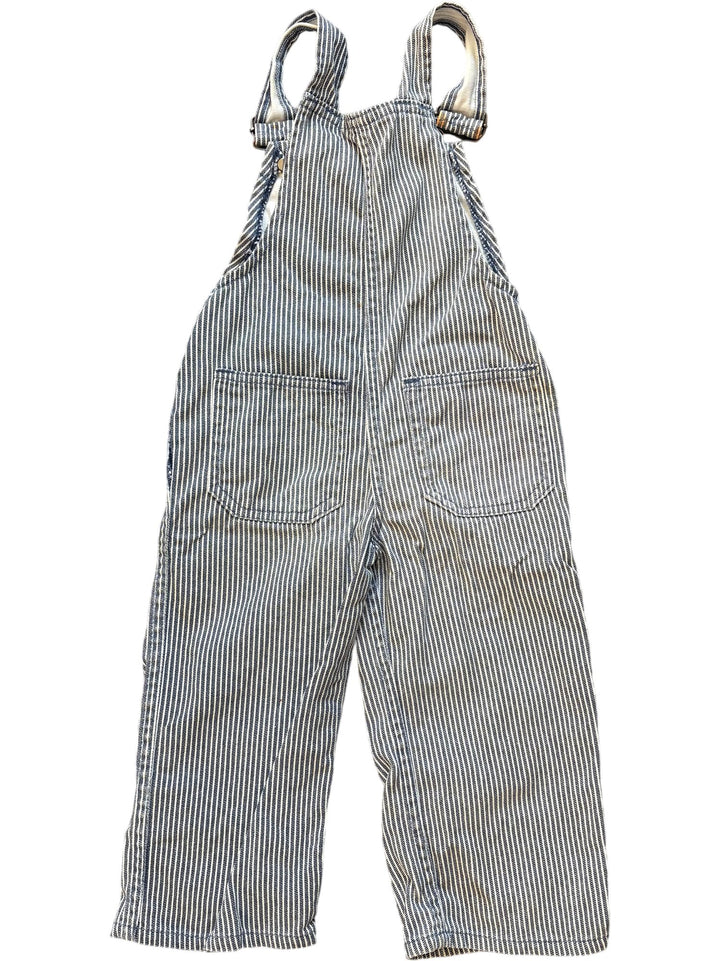 1980's Pinstriped Baby Overalls - Age 2 - Think Vintage ltd