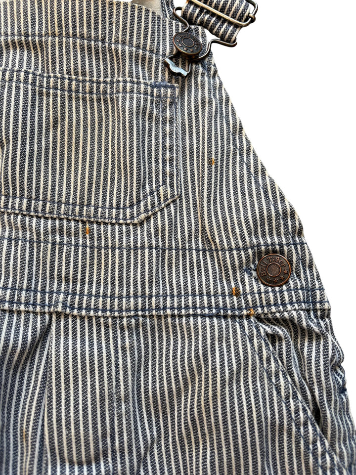 1980's Pinstriped Baby Overalls - Age 2 - Think Vintage ltd