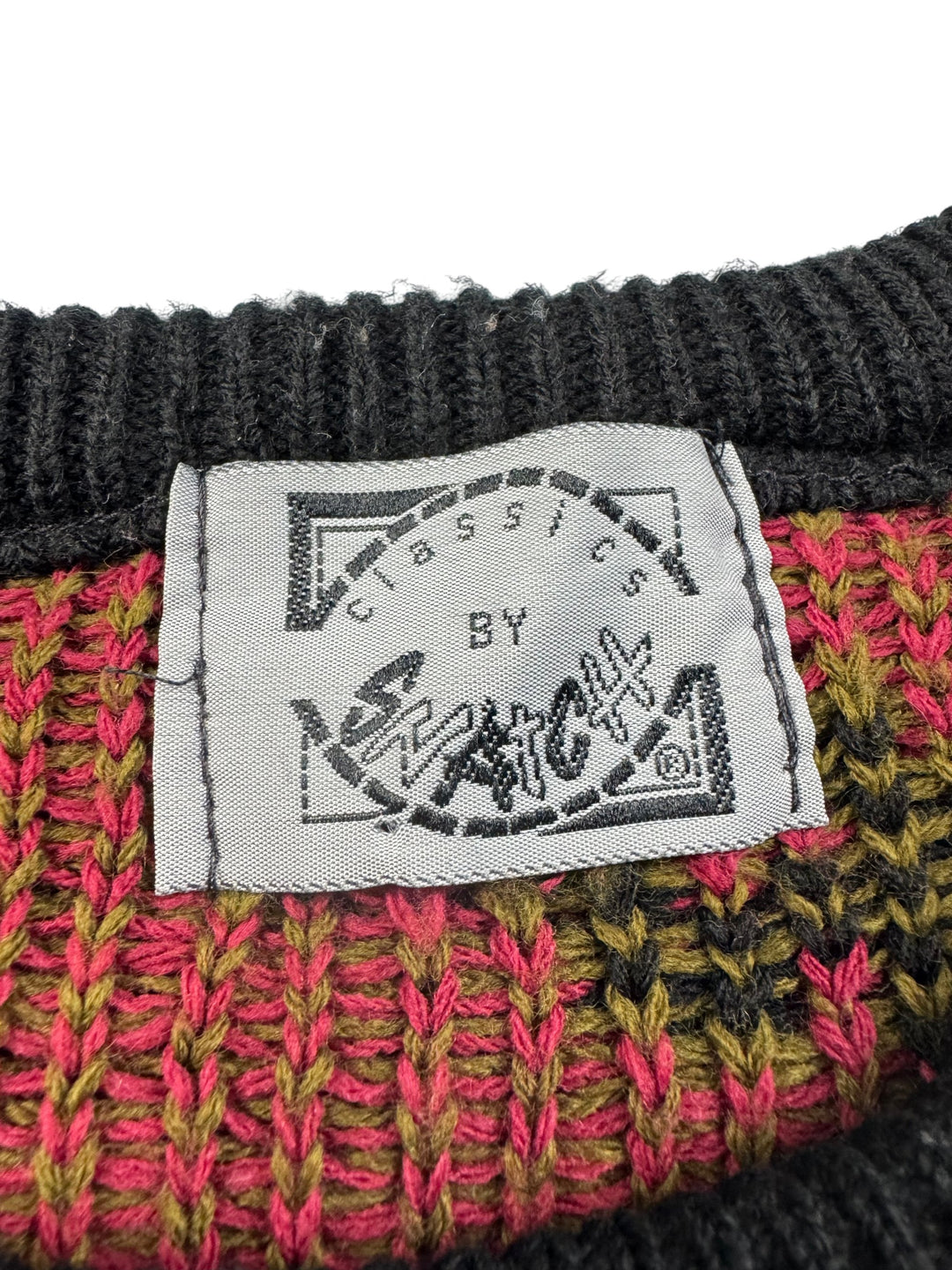 1980s Acrylic Floral Patterned Sweater - M/L - Think Vintage Online Ltd