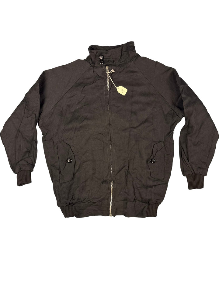 1980s Black Check Lined Sport Jacket - Age 10/11 - Think Vintage ltd