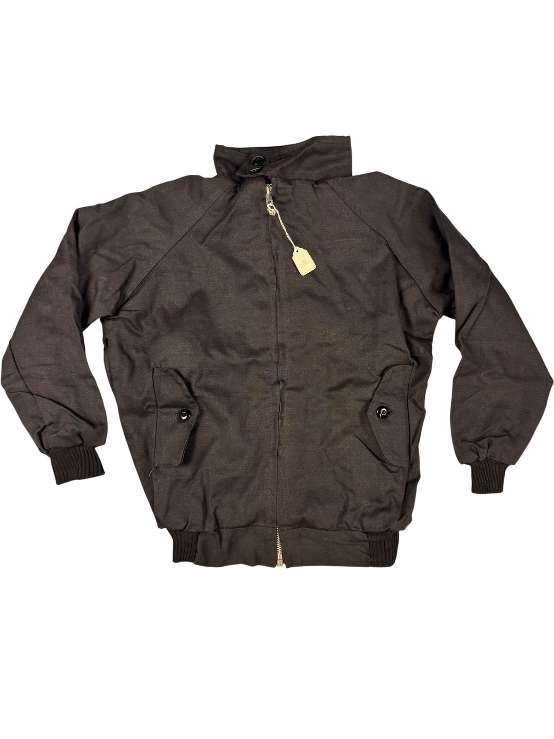 1980s Black Harrington Jacket - Age 12/13 - Think Vintage ltd