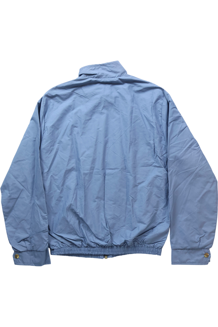 1980s Blue Bomber Jacket with Chest Pocket - S - Think Vintage