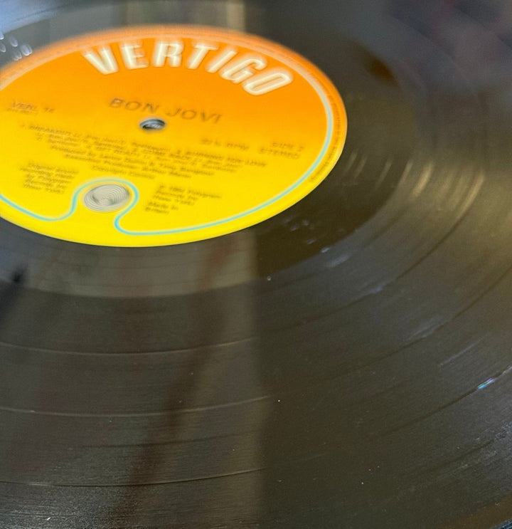 1980s Bon Jovi Self-Titled Debut Album Vinyl