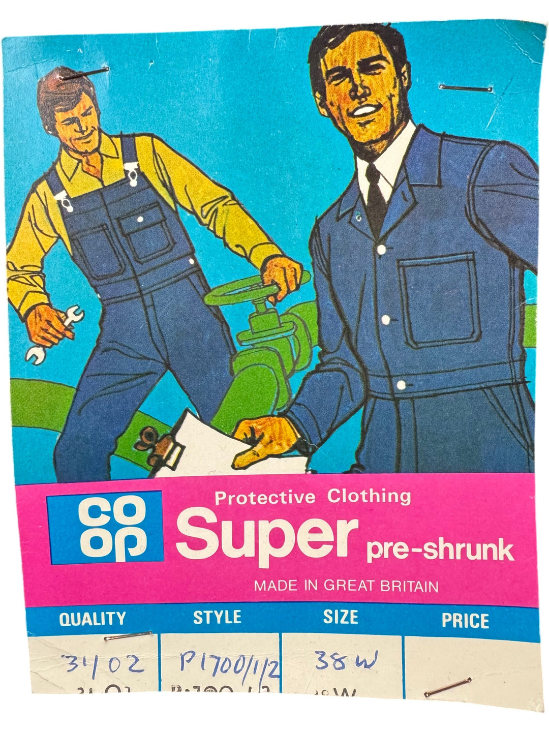 1980s Co-op Navy Protective Overalls - L - Think Vintage ltd