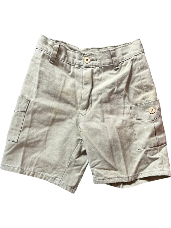 1980s Cotton Cargo Shorts - Age 7/8 - Think Vintage ltd