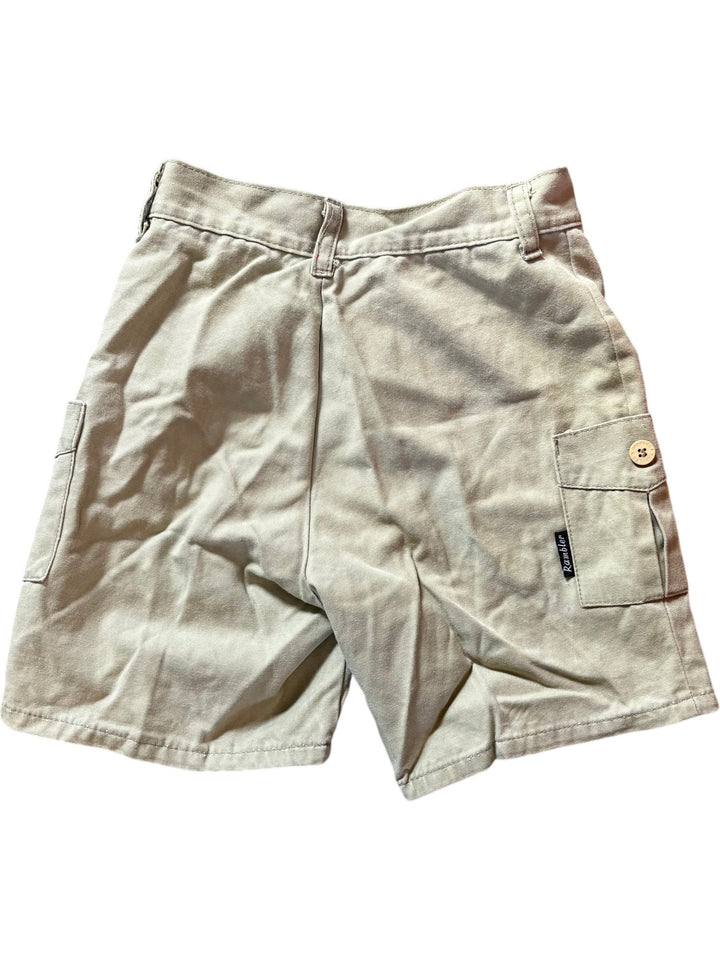 1980s Cotton Cargo Shorts - Age 7/8 - Think Vintage ltd
