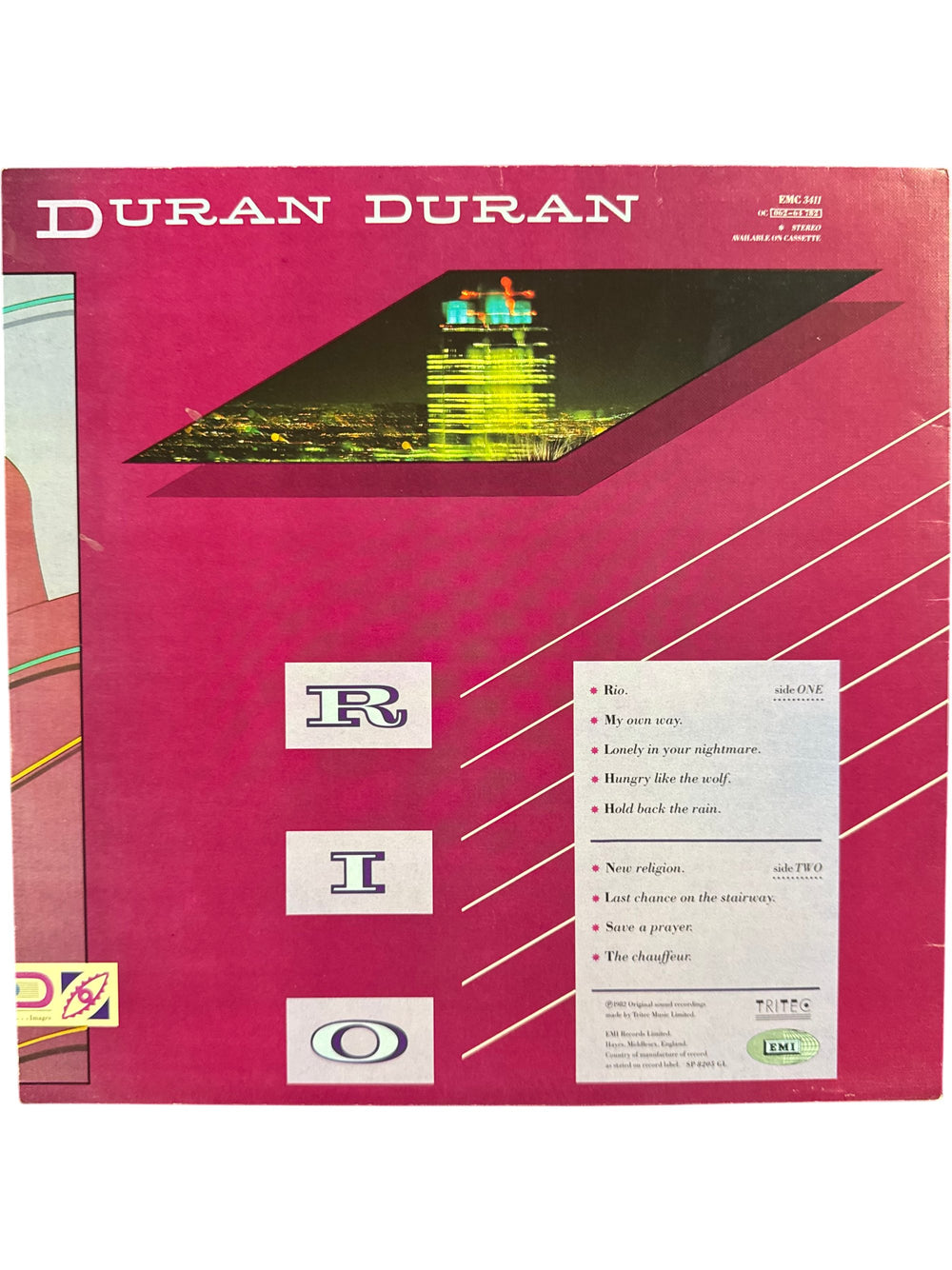 1980s Duran Duran Rio Vinyl Record - Think Vintage