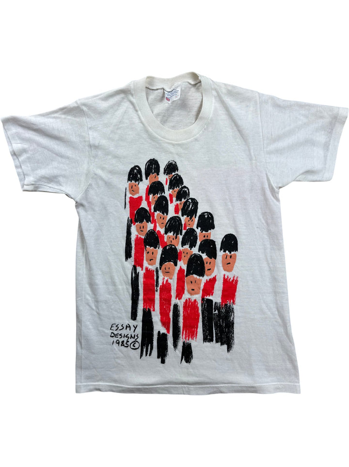 1980s Essay Design Graphic T-Shirt - XS - Think Vintage ltd