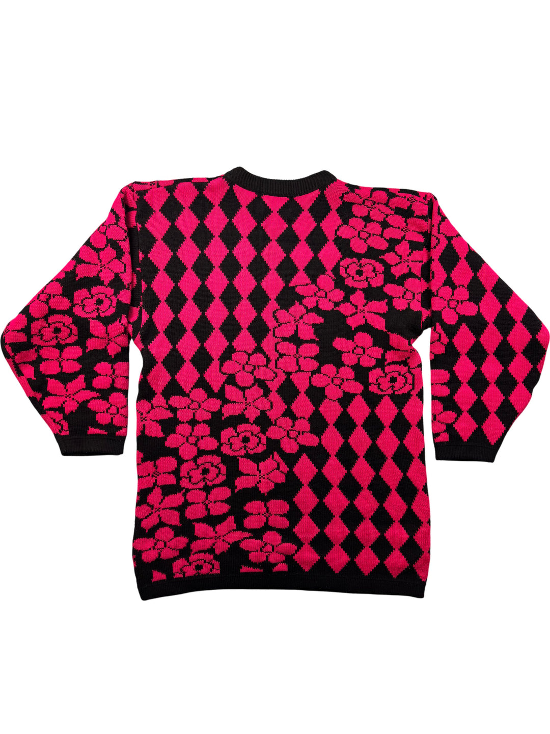 1980s Graphic Knit Sweater - M