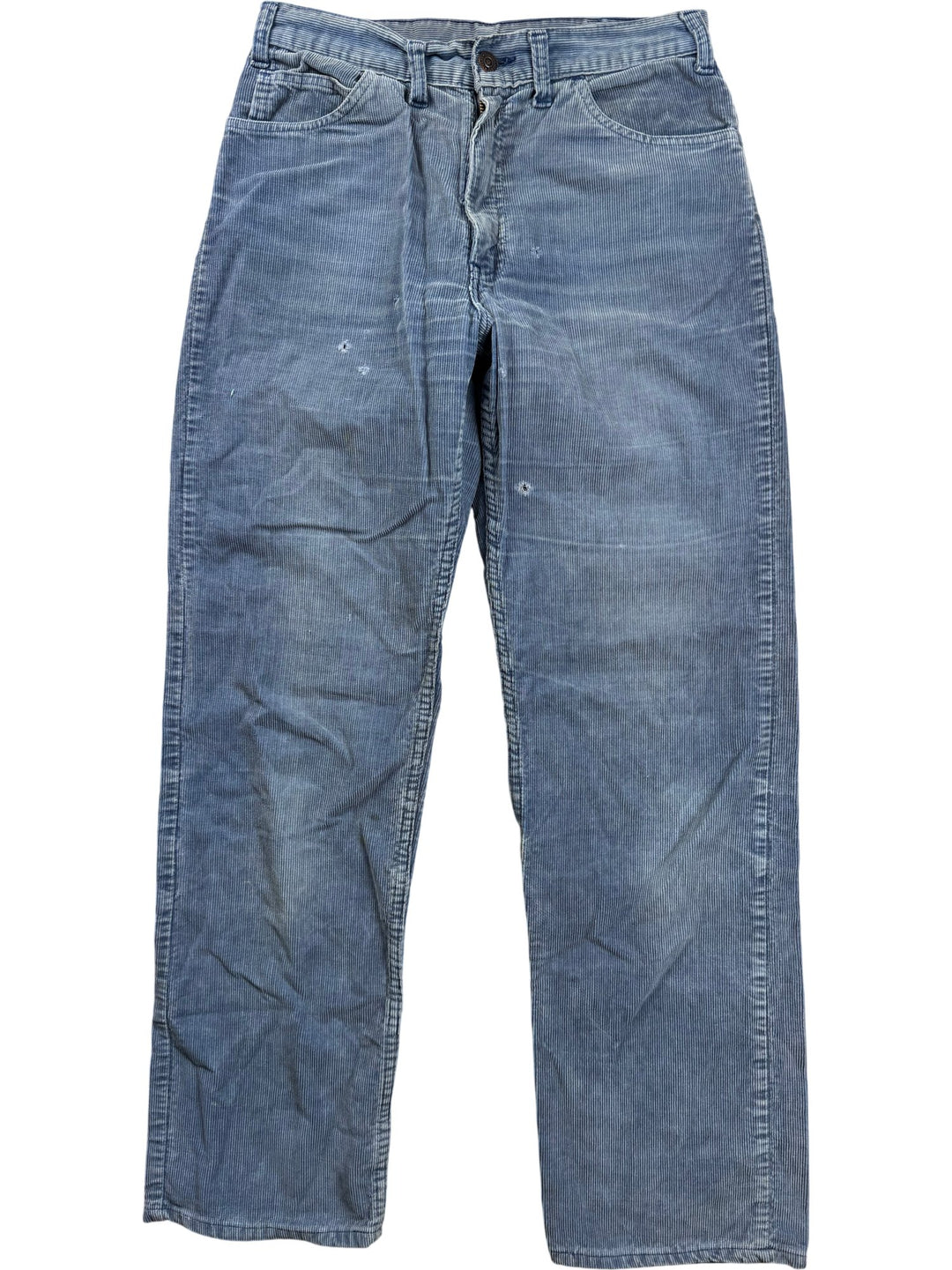 1980s Grey Corduroy Trousers - W28 - Think Vintage ltd