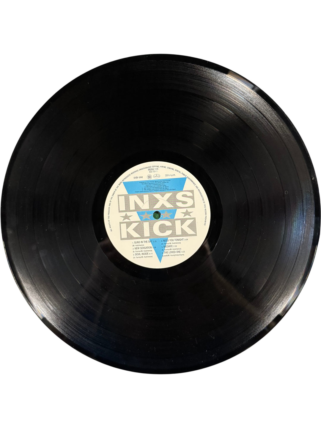 1980s INXS Kick Vinyl Record - Think Vintage Online Ltd