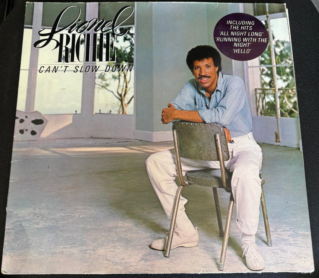 1980s Lionel Richie Can't Slow Down Vinyl - Fair - Think Vintage ltd