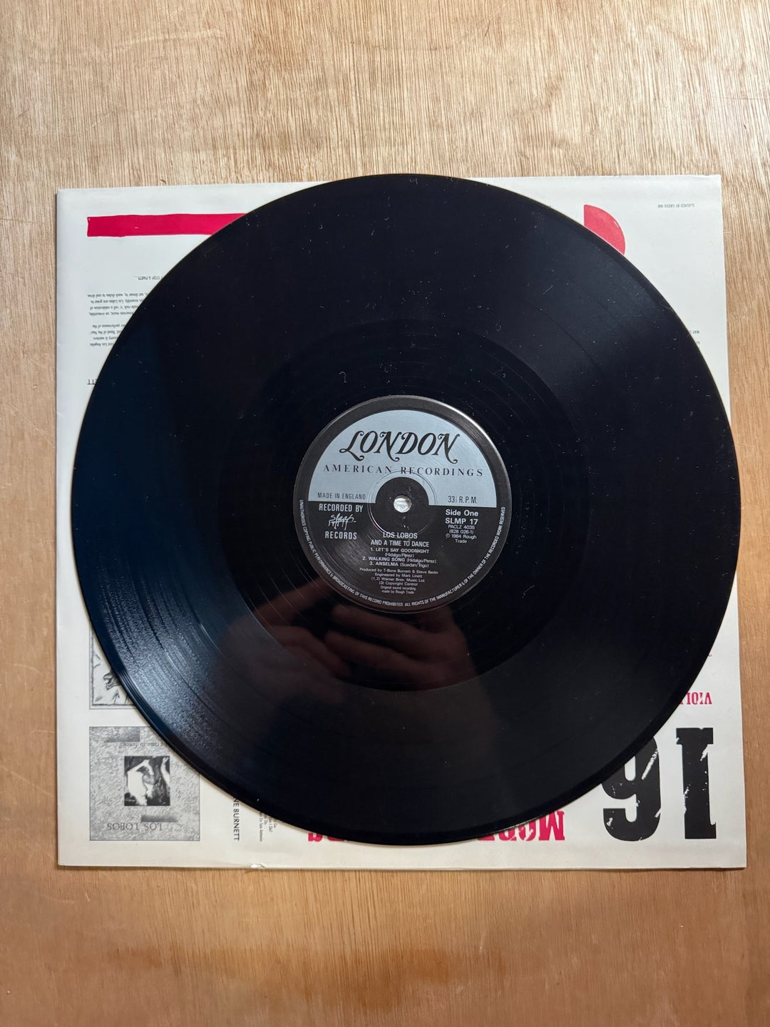 1980s Los Lobos A Time to Dance Vinyl Record - Very Good+