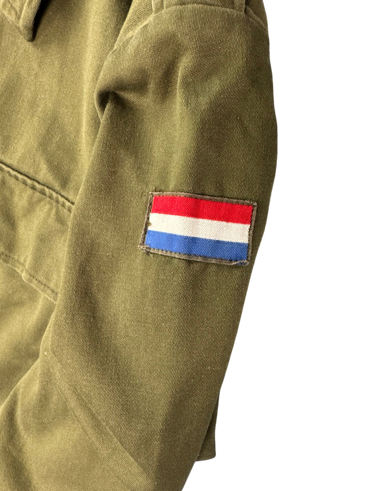 1980s Military Style Olive Green Jacket - M - Think Vintage