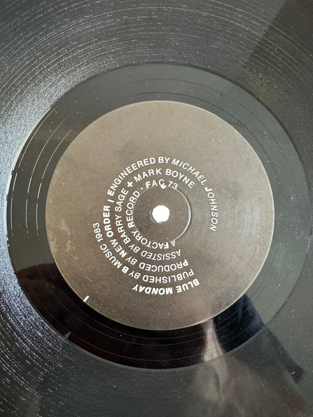 1980s New Order Blue Monday Vinyl Record - Fair - Think Vintage ltd