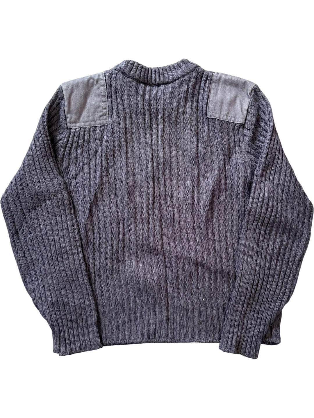 1980s Ribbed Military Style Jumper - XS - Think Vintage ltd