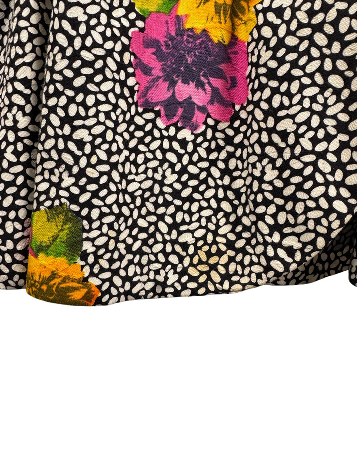 1980s Richie Freeman Terijon Floral Peplum Jacket - S - Think Vintage ltd