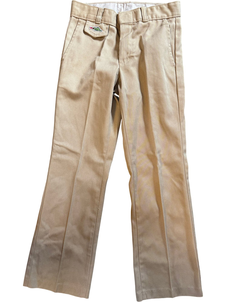 1980s Sears Beige Straight Leg Trousers - Age 10/11 - Think Vintage ltd