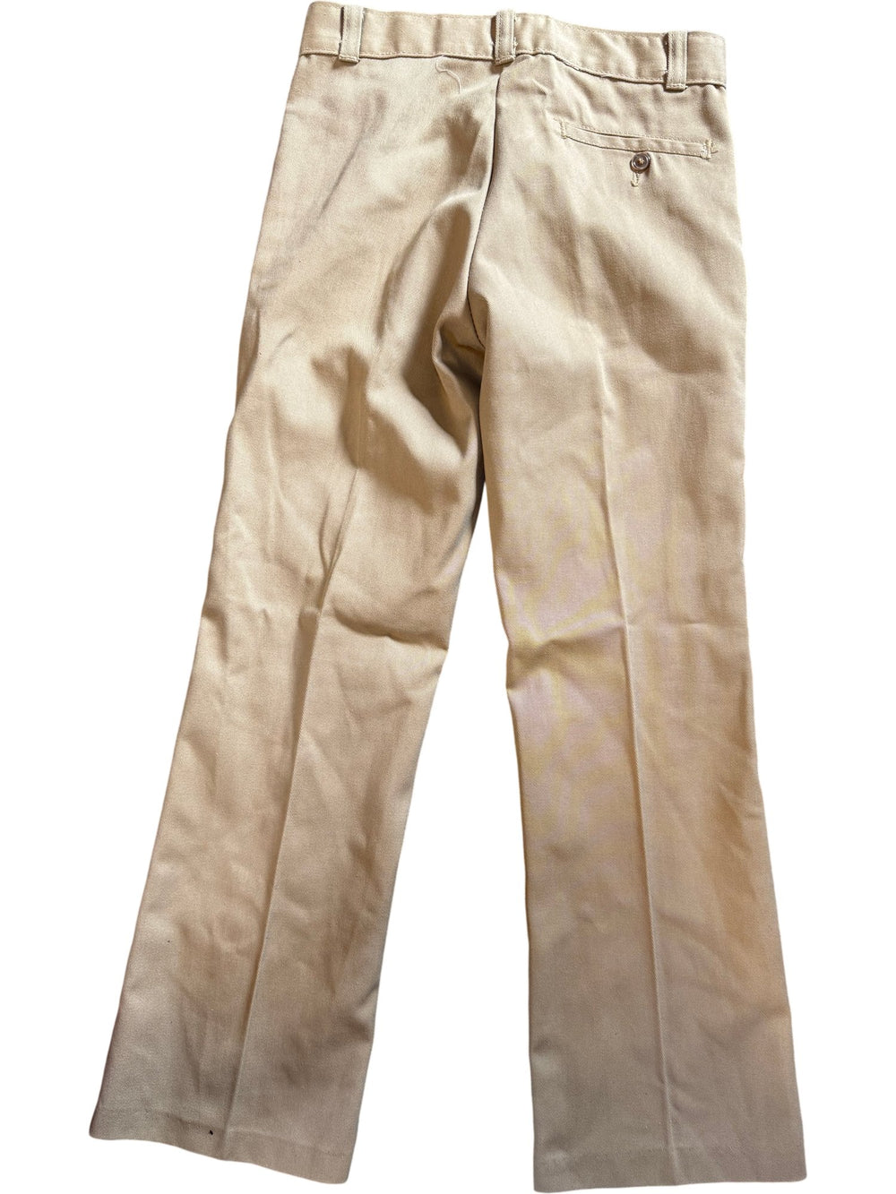 1980s Sears Beige Straight Leg Trousers - Age 10/11 - Think Vintage ltd