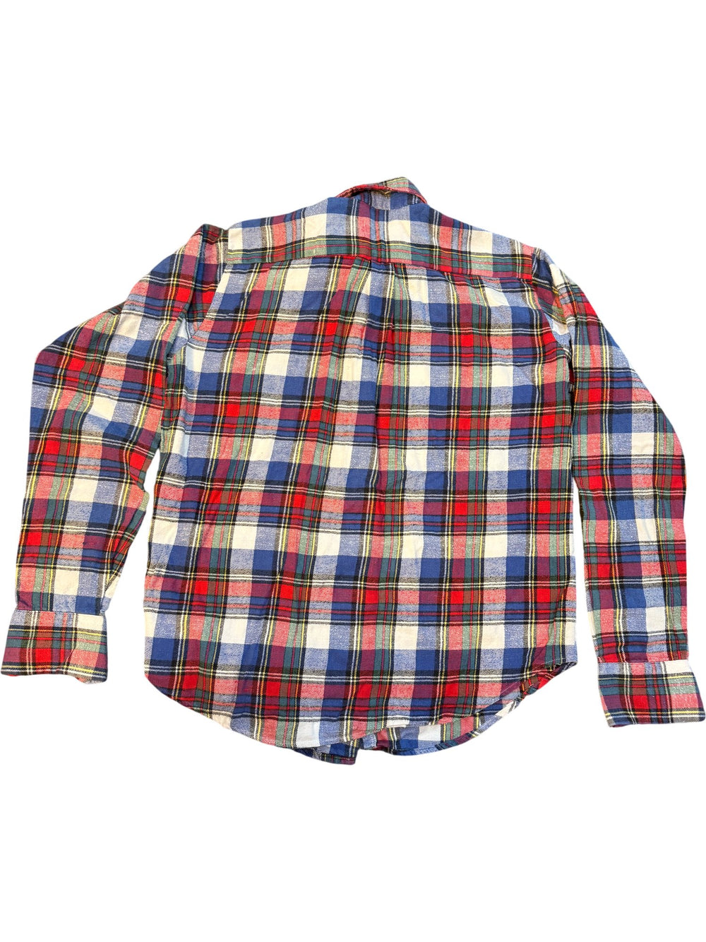 1980s Sears Plaid Long Sleeve Button-Up Shirt - Age 13/14 - Think Vintage ltd
