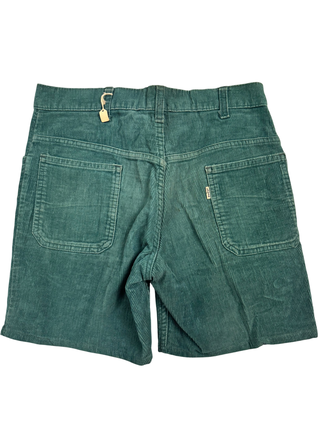 1980s Teal Corduroy Shorts - S - Think Vintage