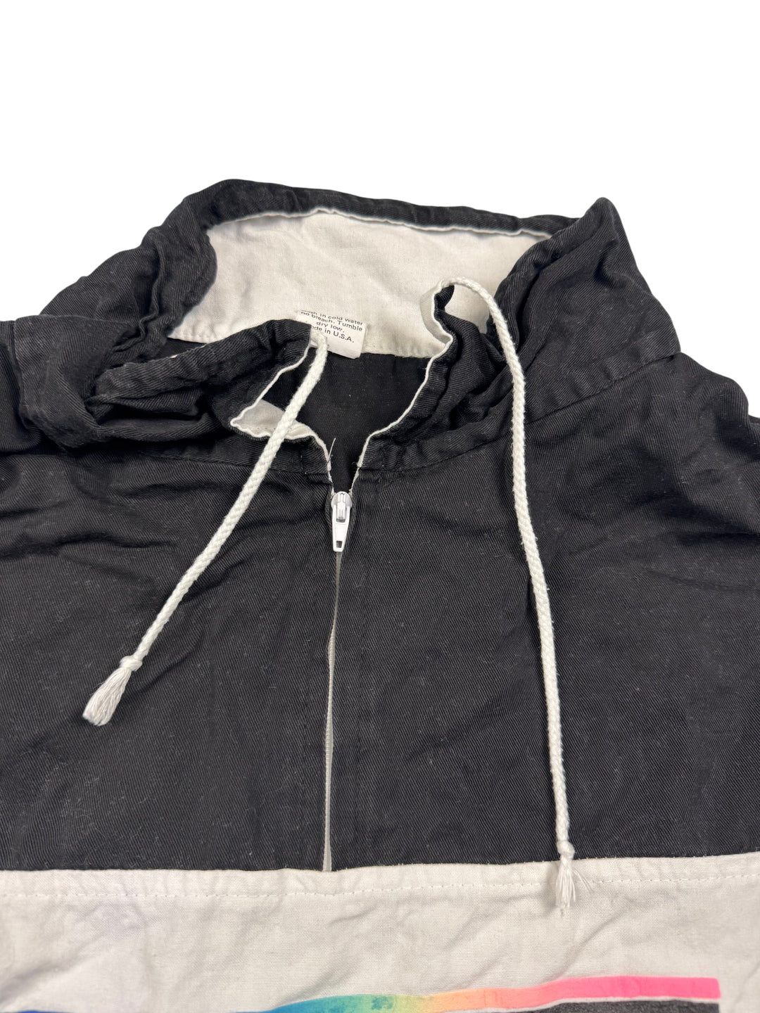 1980s Venice Beach Colourblock Sweatshirt - L - Think Vintage