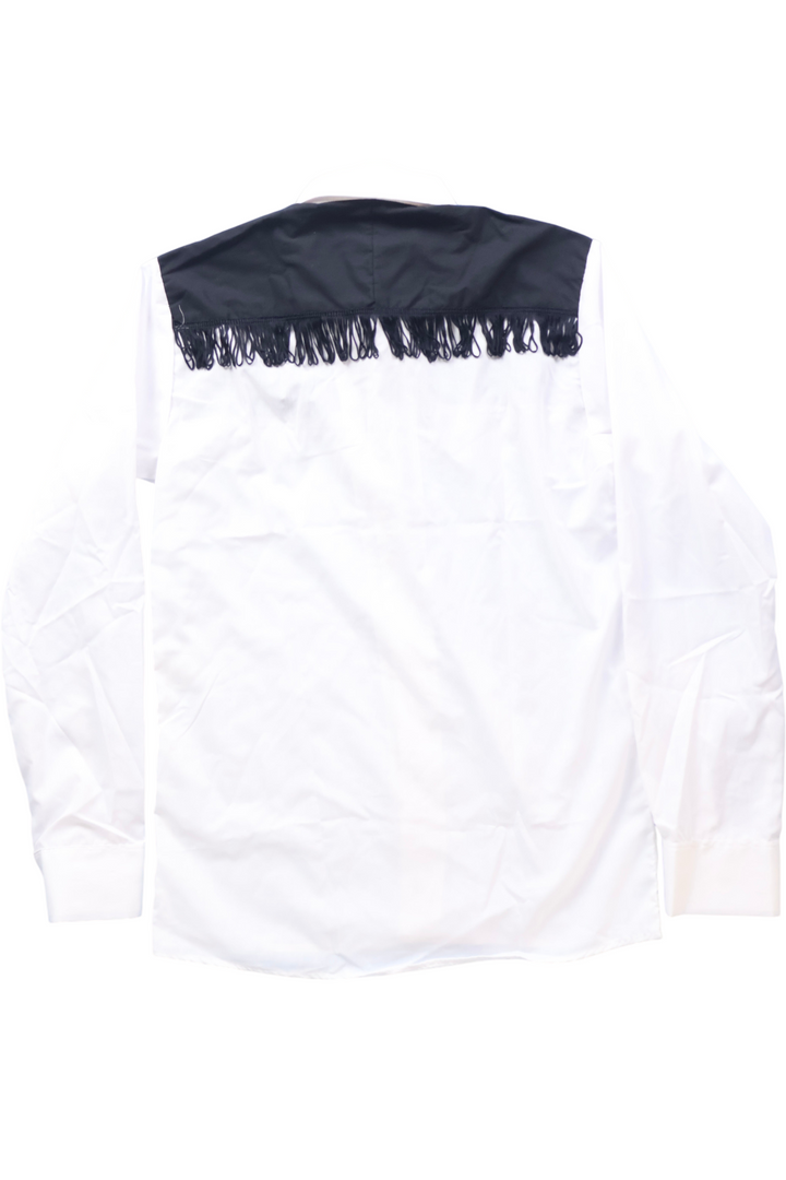 1980s Women's Fringe Shirt - Think Vintage